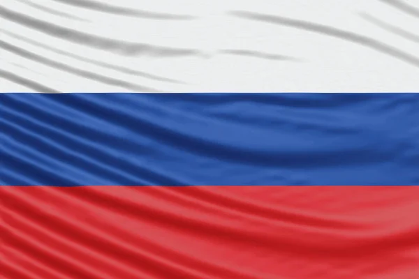 Bandeira Rússia Wave Close Fundo Bandeira Nacional — Fotografia de Stock