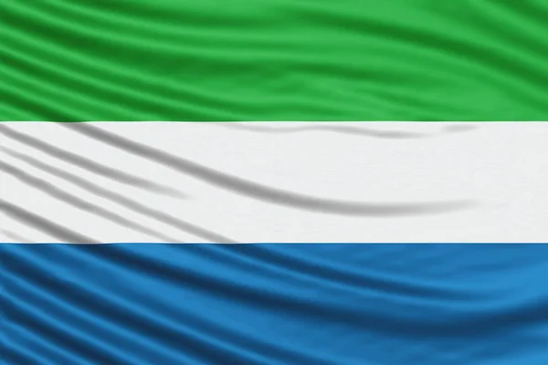 Sierra Leone Flag Wave Close Národní Vlajka Pozadí — Stock fotografie