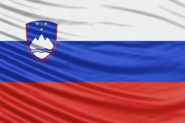 Slovenia Flag Wave Close Up, national flag background