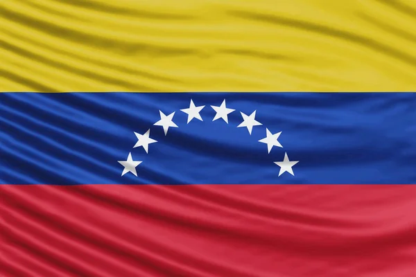 Venezuela Flagge Wave Close Nationalflagge Hintergrund — Stockfoto