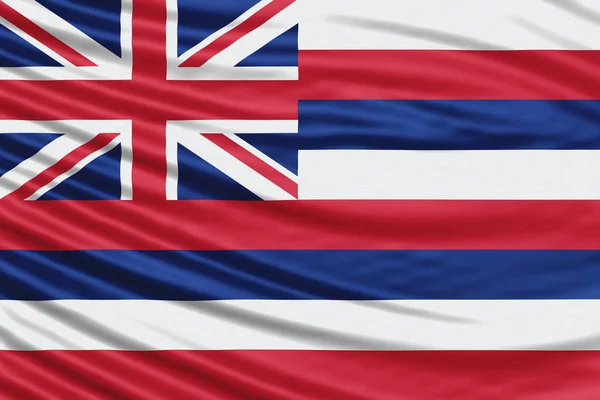 Hawaii State Flag Wave Close Hawaii Flag Background — Fotografia de Stock