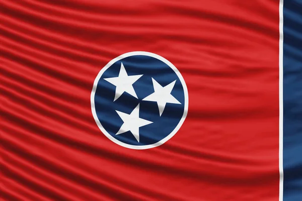 Tennessee State Flag Wave Close Tennessee Flag Background — Fotografia de Stock