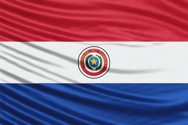 Paraguay Flag Wave Close National Flag Background — Stock Photo, Image