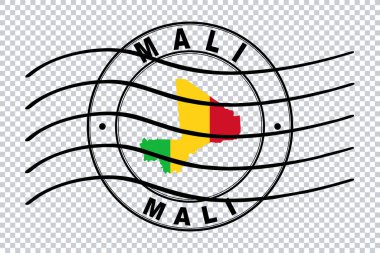 Mali Haritası, Posta Pasaportu Damgası, Seyahat Damgası, Kırpma Yolu