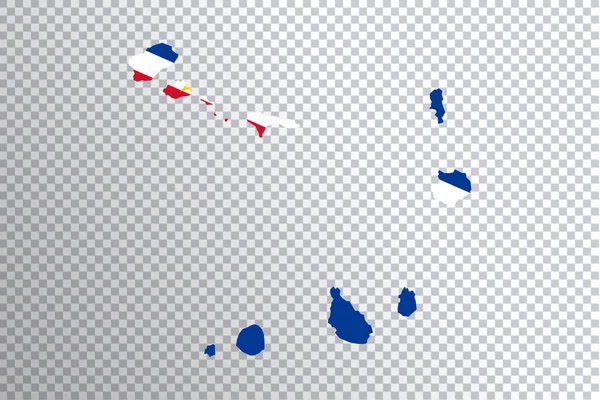 Kapverdská Vlajka Mapě Průhledné Pozadí Střihací Cesta — Stock fotografie