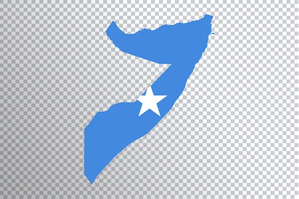 Bandera Somalia Mapa Fondo Transparente Recorte Ruta — Foto de Stock