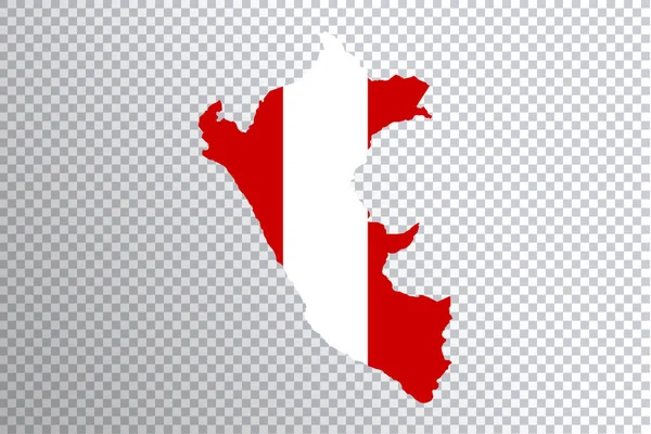 Peru Vlajka Mapě Průhledné Pozadí Střihací Cesta — Stock fotografie