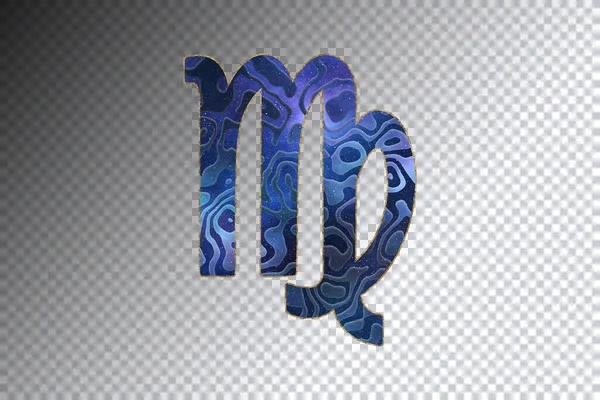 Znamení Panny Zvěrokruhu Stezka Nočního Nebe Symbol Horoskopu — Stock fotografie