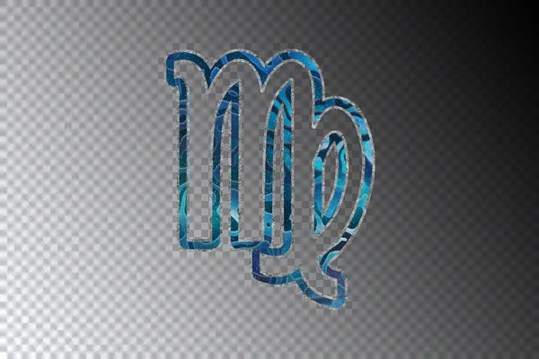 Знак Девы Зодиака Ночной Скайп Символ Гороскопа — стоковое фото
