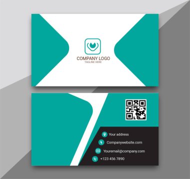 Zarif tasarımda profesyonel kartvizit şablonu