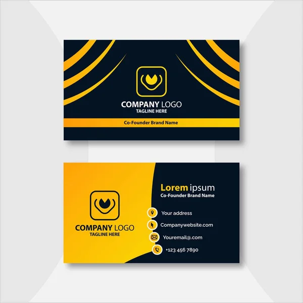 Clean Professional Business Card Template — ストックベクタ