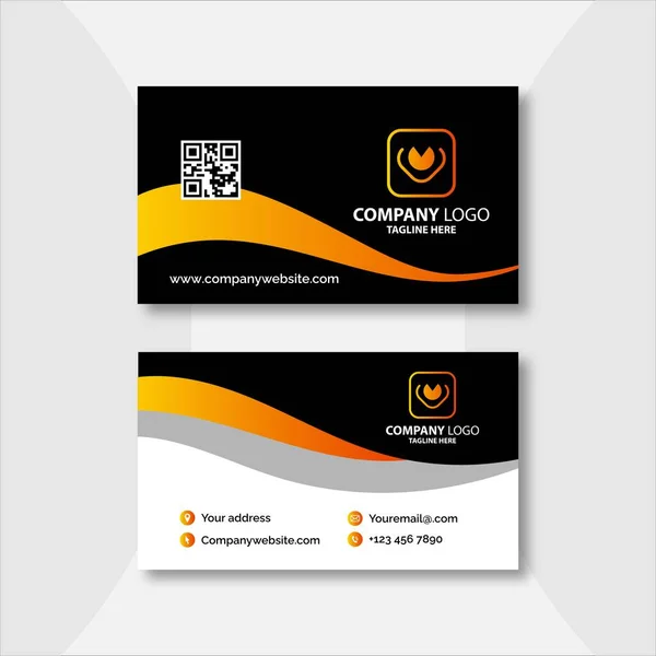 Modern Business Card Design Template Clean Professional Business Card Template — Vettoriale Stock