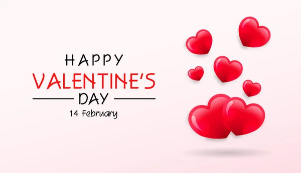 Valentine Day Background Lovely Hearts — Stockvector