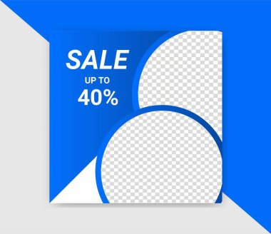 Dijital iş pazarlama sosyal medya gönderme şablonu