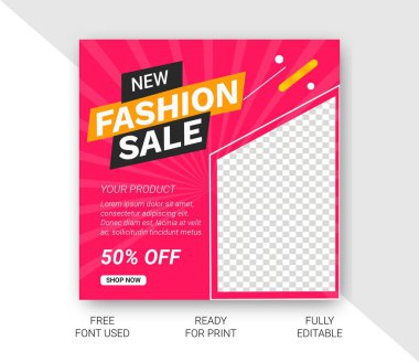 Dijital iş pazarlama sosyal medya gönderme şablonu