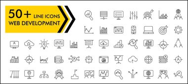 Hava durumu simgeleri ağ için hizaya girsin. Hava, bulutlar, rüzgar, güneş, ay, kar taneleri, güneşli bir gün.