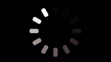 animasyon - çember simgesi yükleme gif, ekran gif, yükleme videosu, spin gif, video yükleme animasyonu, video yükleme, siyah arkaplan