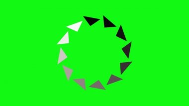 animasyon - çember simgesi yükleme gif, ekran gif, yükleme videosu, spin gif, video yükleme animasyonu, video yükleme, yeşil arkaplan