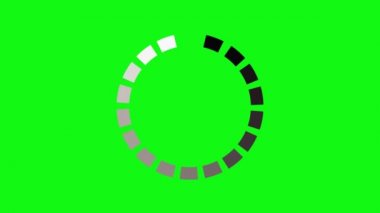 animasyon - çember simgesi yükleme gif, ekran gif, yükleme videosu, spin gif, video yükleme animasyonu, video yükleme, yeşil arkaplan