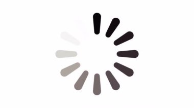 animasyon - çember simgesi yükleme gif, ekran gif, yükleme videosu, spin gif, video yükleme animasyonu, video yükleme, beyaz arkaplan