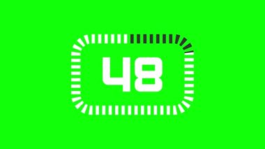 Yeşil arka planda animasyonu olan modern düz tasarım.