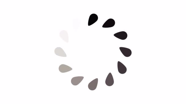 Animație Încărcarea Pictogramei Cercului Încărcare Gif Încărcarea Ecranului Gif Încărcarea — Videoclip de stoc
