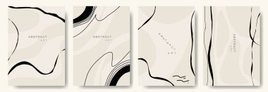 Soyut arka planlar dizisi. vektör illüstrasyonu.