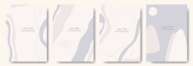 Modern soyut kapaklar, vektör illüstrasyonu