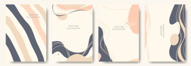 Soyut kapaklar, vektör illüstrasyonu