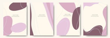 Modern soyut örtüler seti. vektör illüstrasyonu.