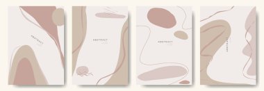 Modern soyut örtüler. Moda eğilimli şekiller kompozisyonu. vektör illüstrasyonu