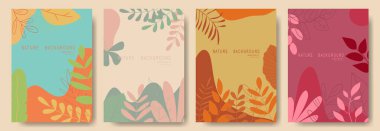 set of abstract covers, banners, cards and shapes. vector illustration