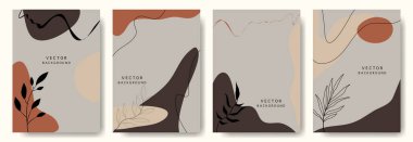 Modern soyut kapaklar, vektör illüstrasyonu