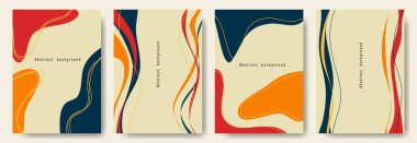 Soyut arka planlar dizisi. vektör illüstrasyonu.