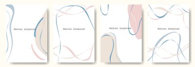 Bir dizi renk çizgisi olan soyut bir arkaplan. vektör illüstrasyonu