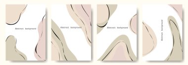 Bir kağıt setiyle soyut bir arkaplan. vektör illüstrasyonu