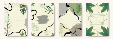 Bir el çizimi elementlerin vektör çizimleri kümesi.