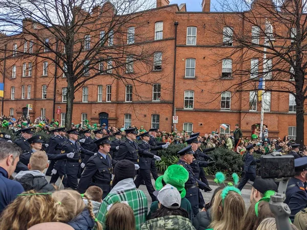 Dublín Irlanda 2022 Día San Patricio Apoyo Ucrania —  Fotos de Stock