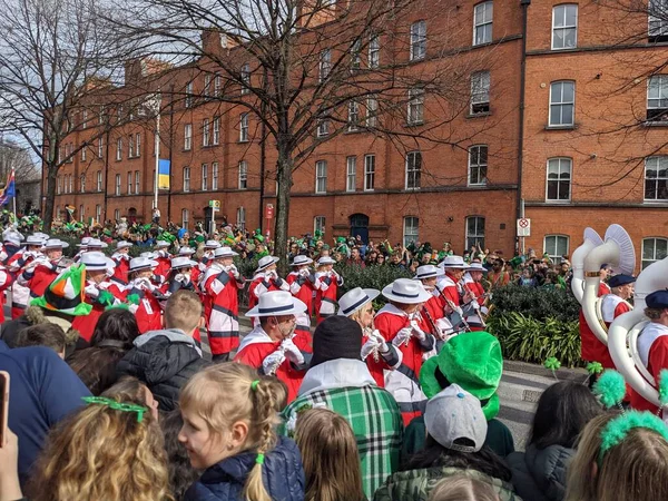 Dublin Irsko 2022 Den Svatého Patrika Podpora Ukrajiny — Stock fotografie