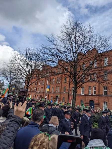 Dublin Ireland 2022 Saint Patrick Day Support Ukraine — Stock Photo, Image