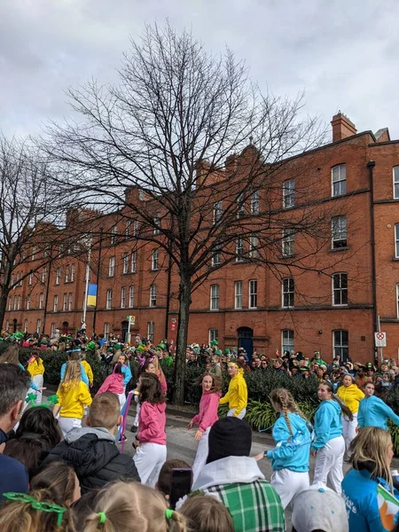 Dublín Irlanda 2022 Día San Patricio Apoyo Ucrania — Foto de Stock