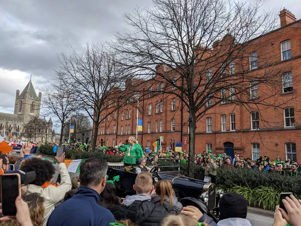 Dublín Irlanda 2022 Día San Patricio Apoyo Ucrania — Foto de Stock