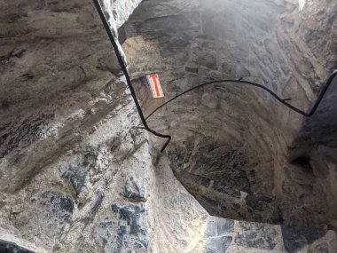 Kılıç Kalesi 'ndeki sarmal merdiven, Dublin' de bulunan ortaçağ kalesi.