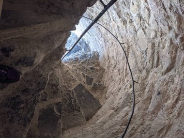 Kılıç Kalesi 'ndeki sarmal merdiven, Dublin' de bulunan ortaçağ kalesi.