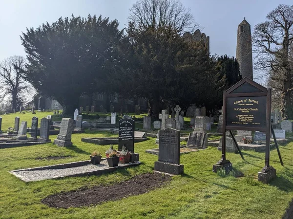 Columba Kilisesi Kılıçlar Dublin Rlanda Mezarlığı — Stok fotoğraf