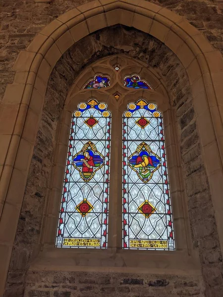 Kılıç Kalesi Nin Içinde Lekeli Cam Pencereler Dublin Bulunan Ortaçağ — Stok fotoğraf
