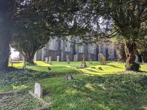 アイルランドのダブリンにある聖コロンバ教会墓地 — ストック写真