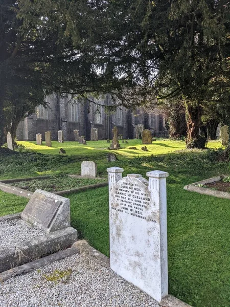 Hřbitov Kostela Columby Meče Dublin Irsko — Stock fotografie