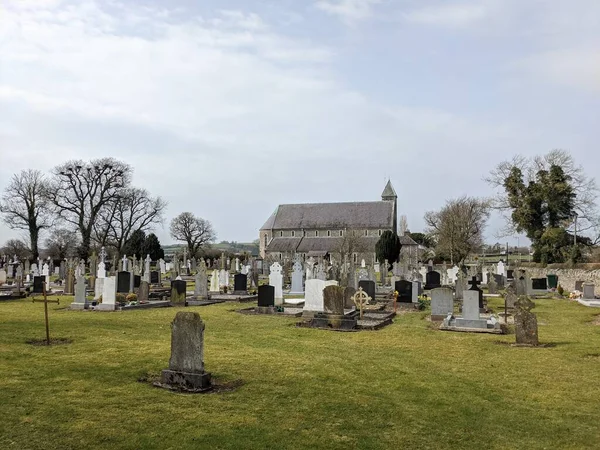 Mary Kilisesi Laurence Kilisesi Crookstown Kildare Mezarlığı — Stok fotoğraf