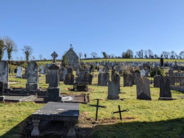 En Kutsanmış Üçlü Kilise Mezarlığı, Moone, Kildare, İrlanda